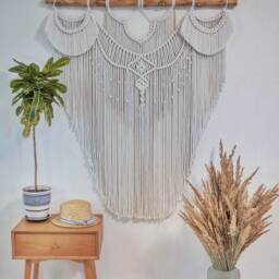 Large Macrame Wall Hanging, Art, Big Macrame, Boho Decor, Housewarming Gift , Modern Bohemian Art - thumbnail 2