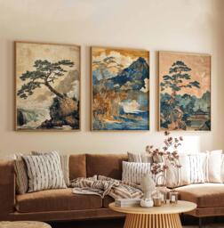 Set Of 3 Korea Posters, Travel Korean Wall Art, Seoul Prints, Landscape Culture Decor, Prints - thumbnail 1