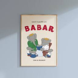 Babar The Elephant Family Print, Babar, Nursery Kids Bedroom, Girl, Boy, Playroom Wall Art, Unframed, A1/A2/A3/A4/A5, Quote Print - thumbnail 2