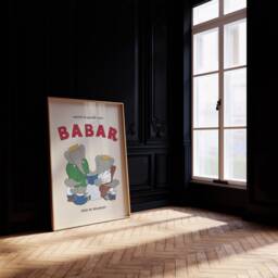 Babar The Elephant Family Print, Babar, Nursery Kids Bedroom, Girl, Boy, Playroom Wall Art, Unframed, A1/A2/A3/A4/A5, Quote Print - thumbnail 3