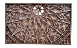 Wooden Mandala Wall Art Laser Cut 3D Geometric Ornament Home Decoration Gift - thumbnail 1