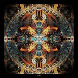 Sacred Geometry Tapestry Mandala Wall Hanging, Meditation Decor - thumbnail 1