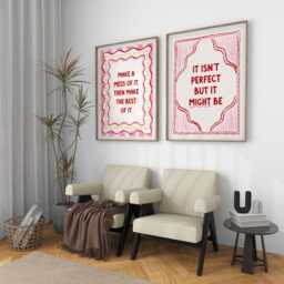 Bridget Set Of 2 Art Print Poster, Movie Theatre Broadway Quote, Funny Film Tv Quotes, Bedroom Decor, Quotes Bar Cart Posters - thumbnail 3