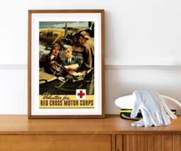 Reprint Of A Ww2 Vintage Red Cross Nara Recruiting Poster - thumbnail 1