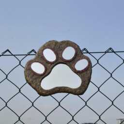 5 Mirrors Cat Paw, Decorative Wall Mirror Cat's Paw Shaped, For Walls, Cat Lovers Must Have, Decor, Brown With Pink Hemp Rope - thumbnail 3