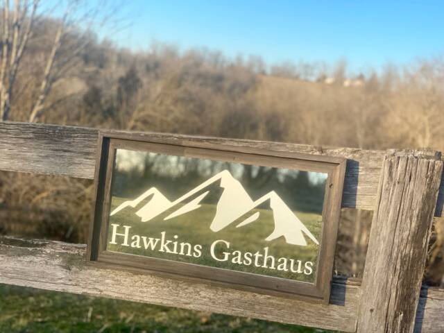 Personalized Mountain Barnwood Mirror-Large Mirror-Personalized Bar Mirror-Custom Engraved Mirror-Barn Wood Mirror-12x24 - image 1