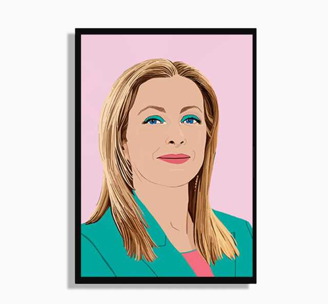 Giorgia Meloni Art Print Political Office Portrait, Wall Decor - image 1