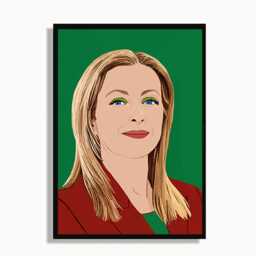 Giorgia Meloni Art Print Political Office Portrait, Wall Decor - thumbnail 2