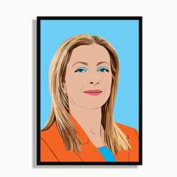 Giorgia Meloni Art Print Political Office Portrait, Wall Decor - thumbnail 3