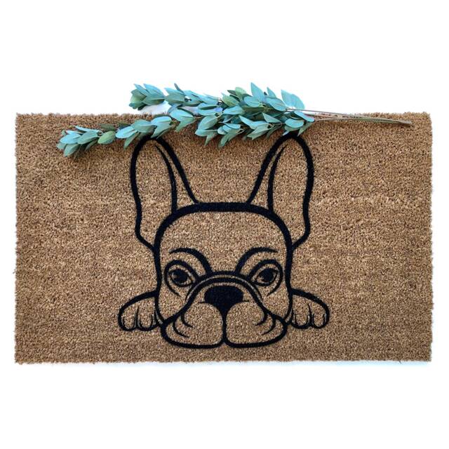 Frenchie Doormat - French Bulldog Welcome Mat Gift For Dog Lover I Love My Decor Cute Pet Porch - image 1