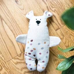 Teddy Bear, Bear Toy For Baby, Cuddly Toy, Organic Cotton Baby Handmade Neutral Kids Minimal Gift - thumbnail 2
