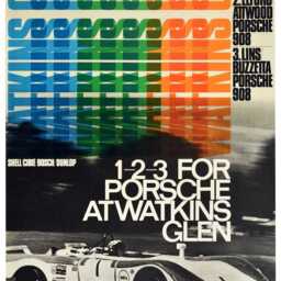 Reprint Of A Vintage Watkins Glen Motor Racing Poster - thumbnail 2