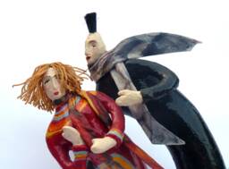 The Couple-Paper Mache Sculpture -Home & Office Decor, Art Work, Unique Gift, Art Figurine, Collectibles, Art, Perfect Couple