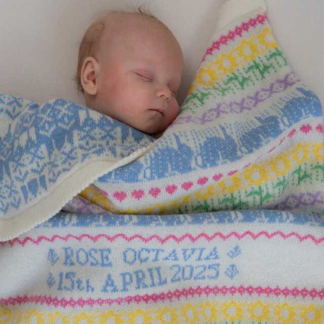 Lowestoft Lambswool Personalised Baby Blanket - image 1