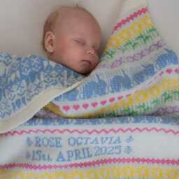Lowestoft Lambswool Personalised Baby Blanket