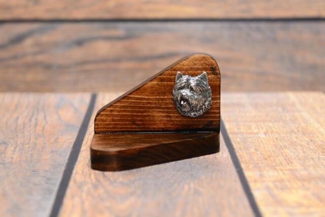 Cairn Terrier - Wooden Candlestick With Dog, Souvenir, Decoration, Limited Edition, Collection - image 1