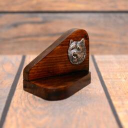 Cairn Terrier - Wooden Candlestick With Dog, Souvenir, Decoration, Limited Edition, Collection - thumbnail 3
