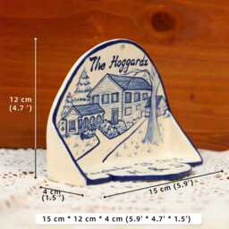 Custom House Portrait Candle Holder Personalized Ceramic Home Wall Hanging Light Handmade Sconce Unique Decor Memorial Gift - thumbnail 2