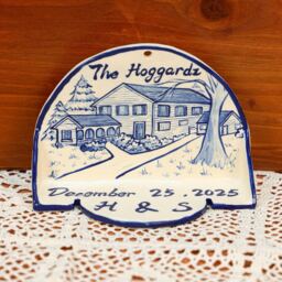 Custom House Portrait Candle Holder Personalized Ceramic Home Wall Hanging Light Handmade Sconce Unique Decor Memorial Gift - thumbnail 3