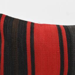 Kilim Lumbar Pillow Cover - 12x24 Turkish Bohemian Cushion - thumbnail 3