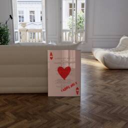 Playing Card Print, Fred Again Adore U Print, You Song Lyrics, Lyric Ace Of Hearts Fred Again U - thumbnail 3