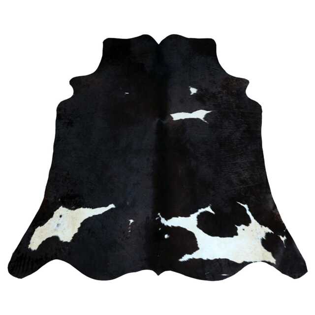 Premium Large Black & White Cowhide Rug - Bold Pattern For Modern Home Decor - image 1