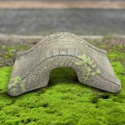 Charming Stone Bridge Statue Garden Concrete Figure Outdoor Landscape Ornament Yard Sculpture Cement Miniature Decor