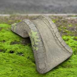 Charming Stone Bridge Statue Garden Concrete Figure Outdoor Landscape Ornament Yard Sculpture Cement Miniature Decor - thumbnail 2