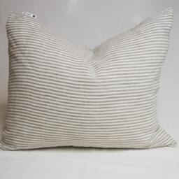 stonewashed Linen Pillowcase Organic Bedding, White, Blue, Gray - thumbnail 3