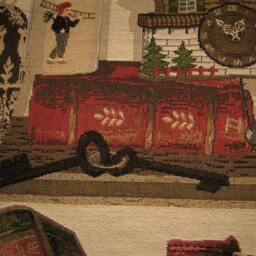 Library Books Keys Woven Tapestry Cushion Cover Sham - thumbnail 2