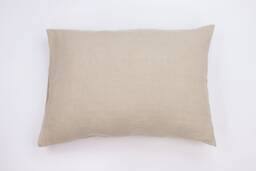 Linen Pillow Cover Rustic Farmhouse Style, Natural Color