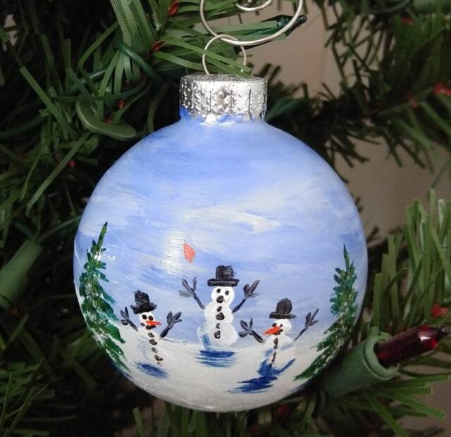 Snowman Play Day Christmas Ornament - image 1