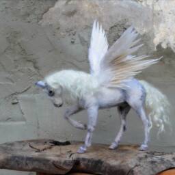 Needle Felted Pegasus. Winged Horse. Felt By Daria Lvovsky - thumbnail 1