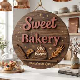 Personalized Business Logo Sign, Custom Wooden Office 3D Layered Company Wall Decor, Shop Front Display - thumbnail 1