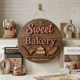 Personalized Business Logo Sign, Custom Wooden Office 3D Layered Company Wall Decor, Shop Front Display - thumbnail 2