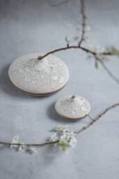 Moon Collection Volcanoe Mini Bud Vase, Minimal Nordic Natural, Handmade Wheel Thrown Organic - thumbnail 1
