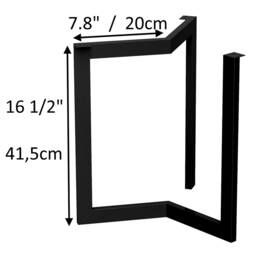 Unique Metal Coffee Table Base, Legs, Full Frame Steel Frame, Base - thumbnail 2