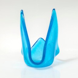Fused Glass Votive, Candle Holder, Turquoise Hostess Gift, Wedding - thumbnail 3