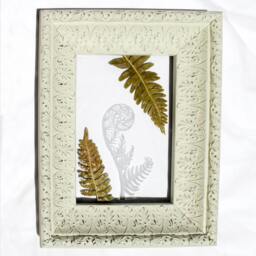 Handmade Wall Art, Fern Fiddlehead Wedding Gift, Nature Botanical Art - thumbnail 3