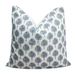 Block Print Tree Lumbar Pillow Cover, Ethnic Neutral - 12x20 - thumbnail 2