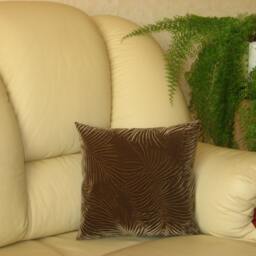 "Mustard - Brown -Velvet Decorative Luxury Handmade Throw Pillow Cushion Cover 13"" X 13"", 16"" 16"", 18" - thumbnail 3