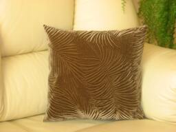 "Mustard - Brown -Velvet Decorative Luxury Handmade Throw Pillow Cushion Cover 13"" X 13"", 16"" 16"", 18" - thumbnail 1