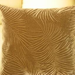 "Mustard - Brown -Velvet Decorative Luxury Handmade Throw Pillow Cushion Cover 13"" X 13"", 16"" 16"", 18" - thumbnail 2