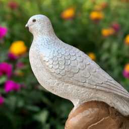 Concrete Love Dove Statue Stone Bird Figure Cement Sculpture Unique Garden Ornament Lifelike Pigeon Decor Yard Art Handmade - thumbnail 4