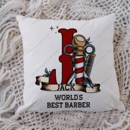 Barber Pillow, Cushion, Barbershop, Barbers Gift, Barbershop Owner, Gift For Barber, Decor, Best Awesome - thumbnail 3