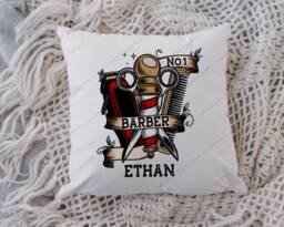 Barber Pillow, Cushion, Barbershop, Barbers Gift, Barbershop Owner, Gift For Barber, Decor, Best Awesome - thumbnail 1