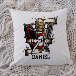 Barber Pillow, Cushion, Barbershop, Barbers Gift, Barbershop Owner, Gift For Barber, Decor, Best Awesome - thumbnail 2