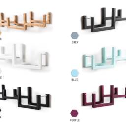 Toilet Paper Holder Wall Mounted Wooden Toilet Shelf For Rolls Bricks - thumbnail 4