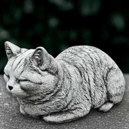 Garden Kitten Sculpture Concrete Kitty Statue Outdoor Cat Decoration Cement Pet Ornament Kitty Lover Gift Handmade Memorial Art - thumbnail 1