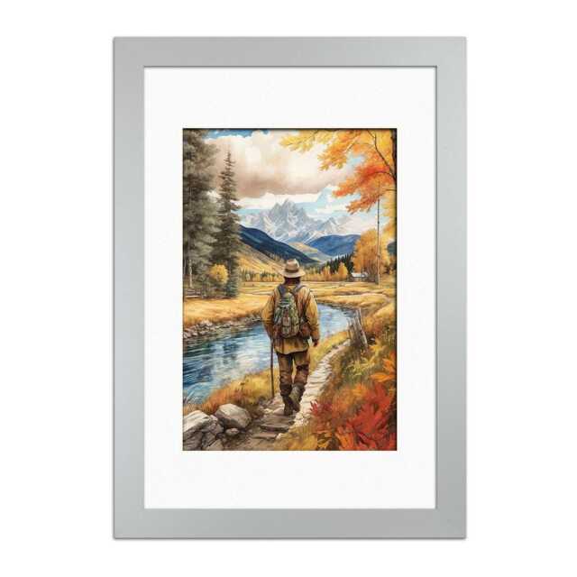 A1 A2 A3 A4 A5 Trendy Wall Art Picture Frames With Mount, Large Wall Art Photo Frame Gift For Family, Modern Thin Silver - image 1
